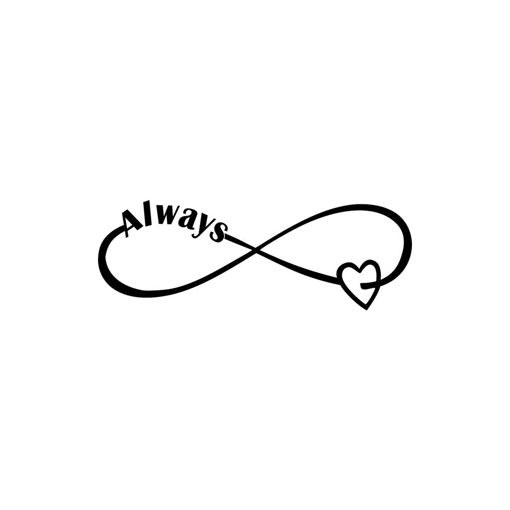 Always eternal love TEMPORARY TATTOO lover valentine forevermore valentines