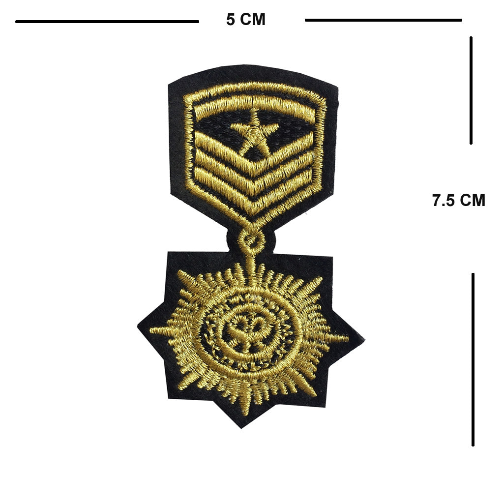 Army Iron / Sew On Embroidered Patch Badge Embroidery Military Motif transfer