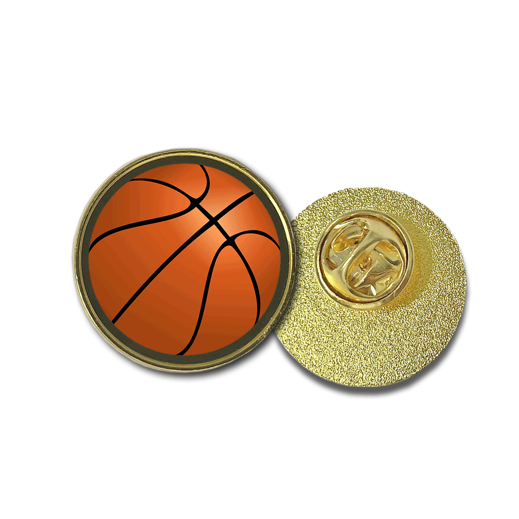 Basketball badge Metal pins emblem sports Pin symbol MVP basket ball