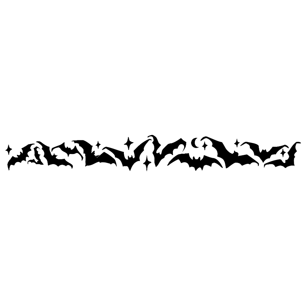 Flying Bats Armband Temporary Tattoos Waterproof Star Moon Halloween