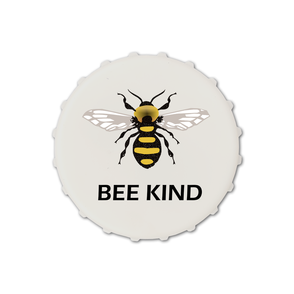 Bee Kind Magnetic bottle cap opener fridge magnet be kind