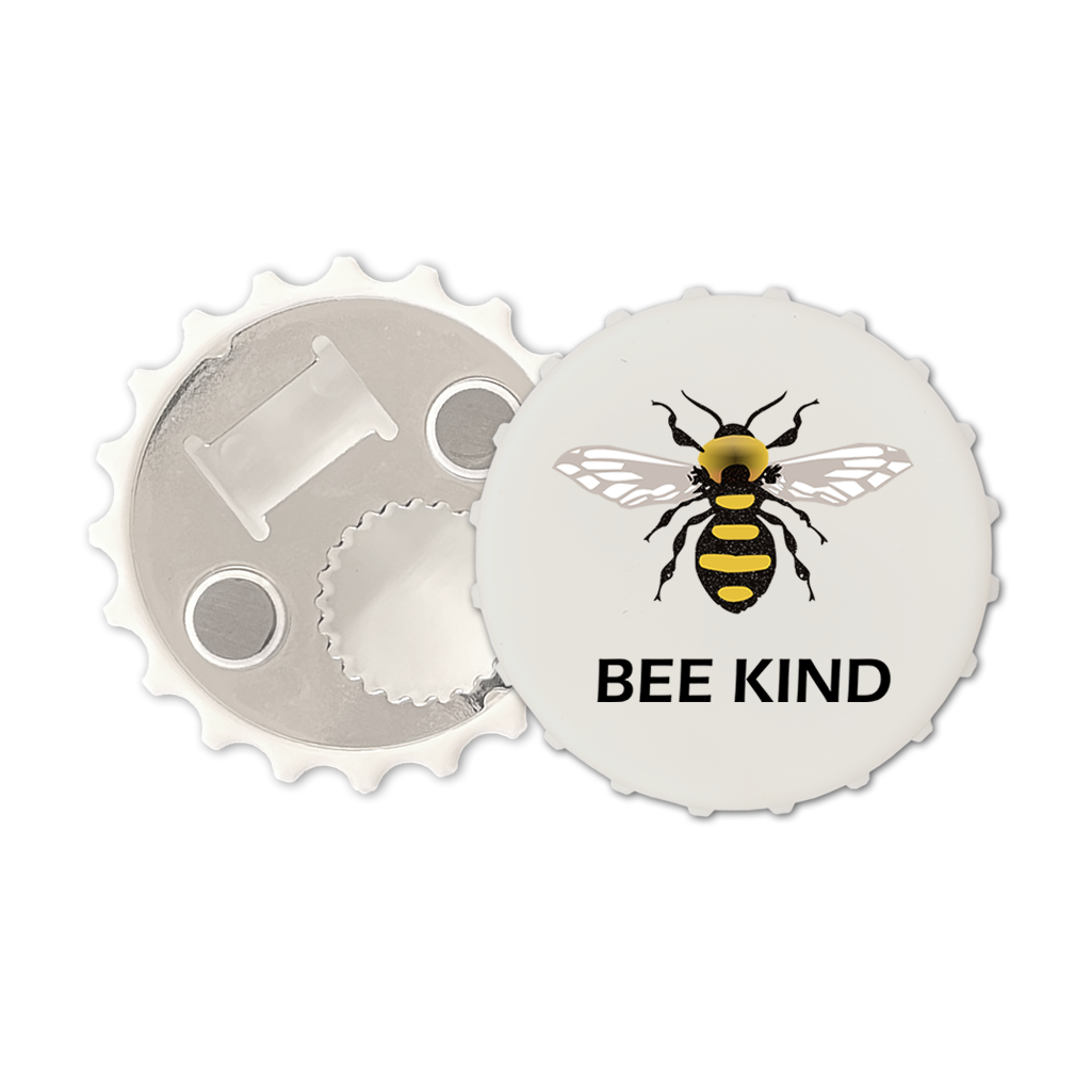 Bee Kind Magnetic bottle cap opener fridge magnet be kind