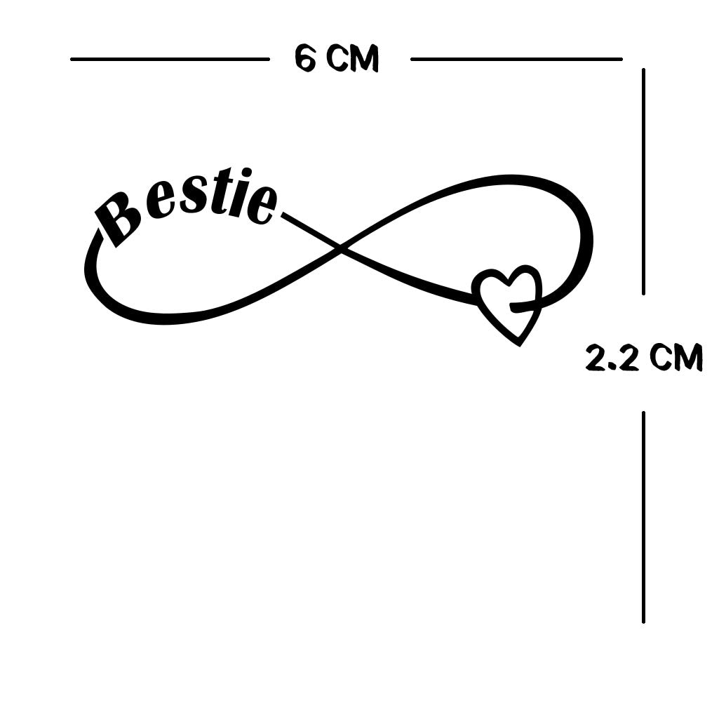 Bestie eternal love TEMPORARY TATTOO valentine best friends besties