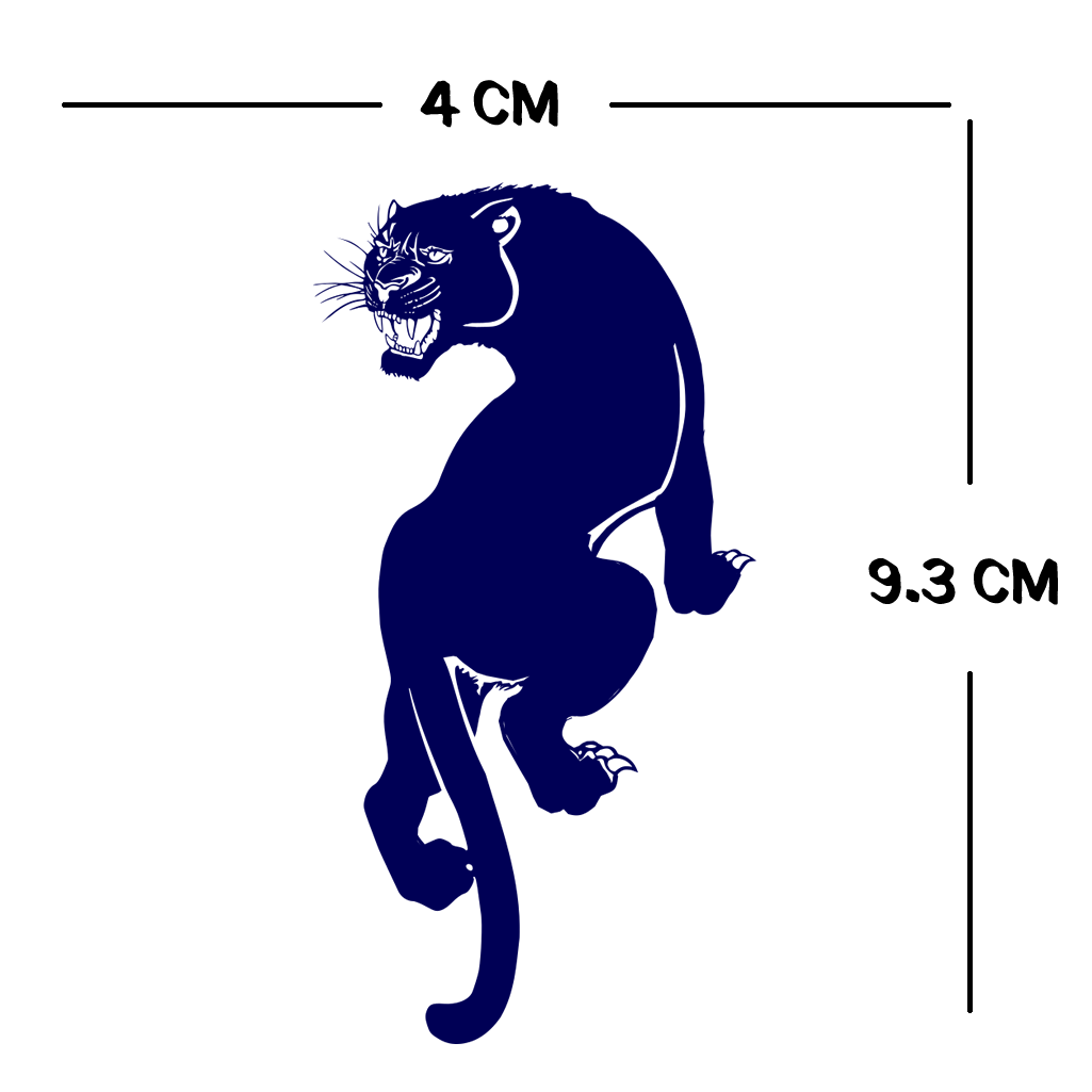 Black Panther Semi Permanent Tattoo Waterproof Lasts 1 - 2 weeks jaguar