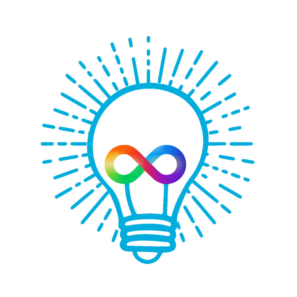 Autism awareness Light it Up Blue Iron on Screen Print Transfers for Fabrics infinity light bulb symbolansfers for Fabrics Machine Washable patch (Copy)