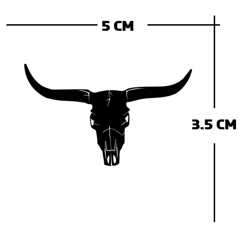 Cowboy core TEMPORARY TATTOO long lasting waterproof bull horn horse shoe cross skull