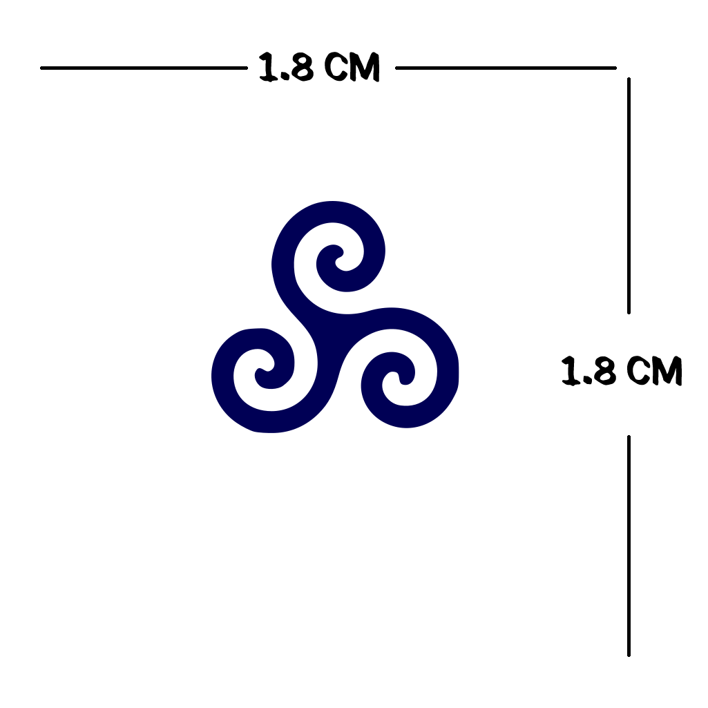 2 x Celtic symbol Semi Permanent Tattoo Waterproof Lasts 1 - 2 weeks tribal gaelic