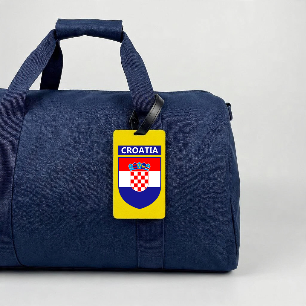 Croatia Flag Suitcase Luggage Tag