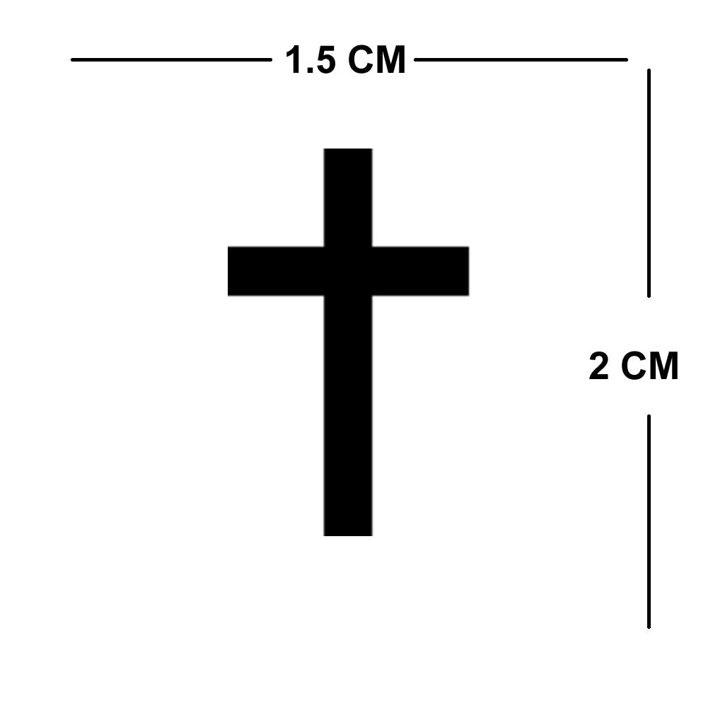2X Christian cross Temporary Tattoo Body Face art religious symbol Jesus Christ Symbol