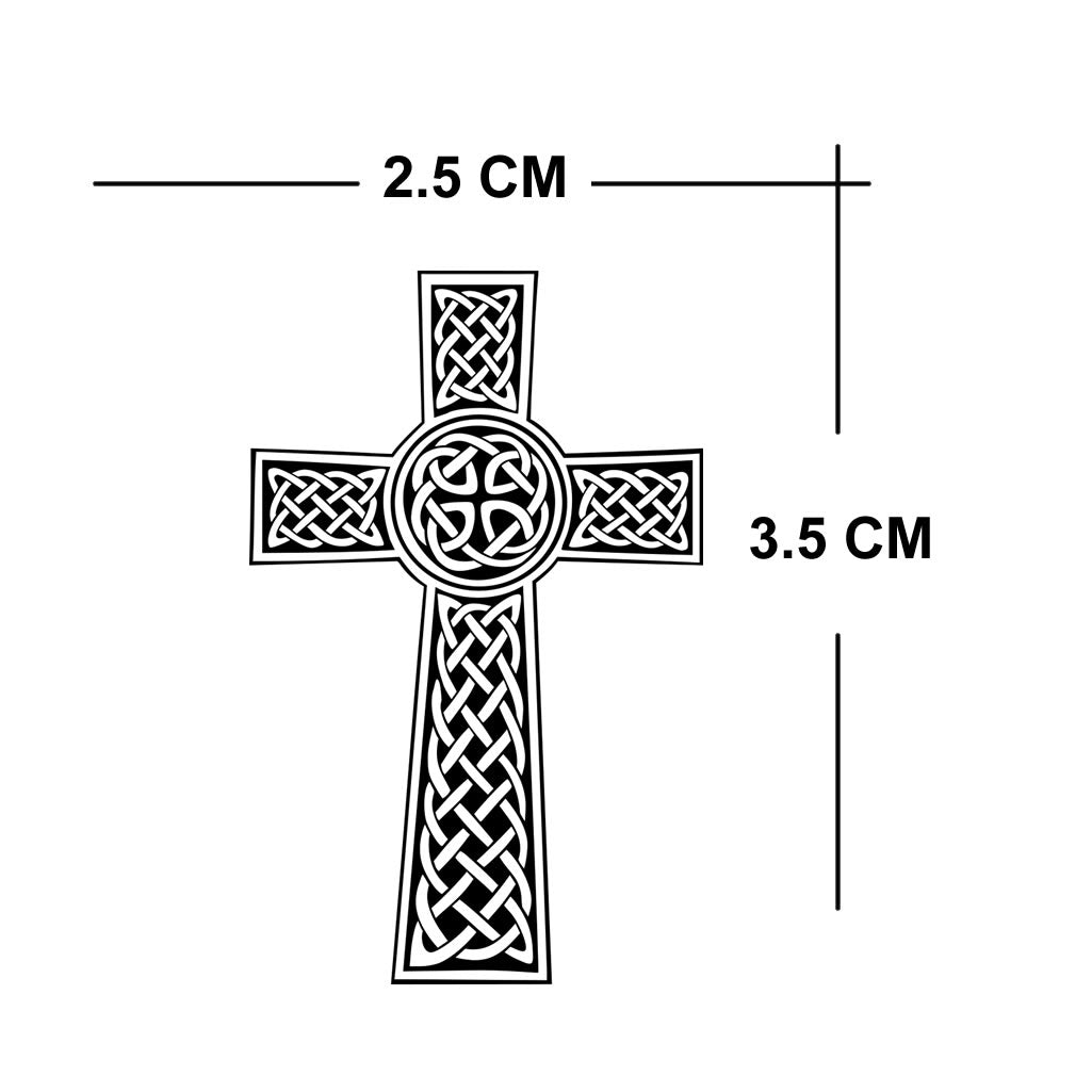 Set of 4 x Celtic Cross Iron on Screen Print Transfer for fabrics Christ