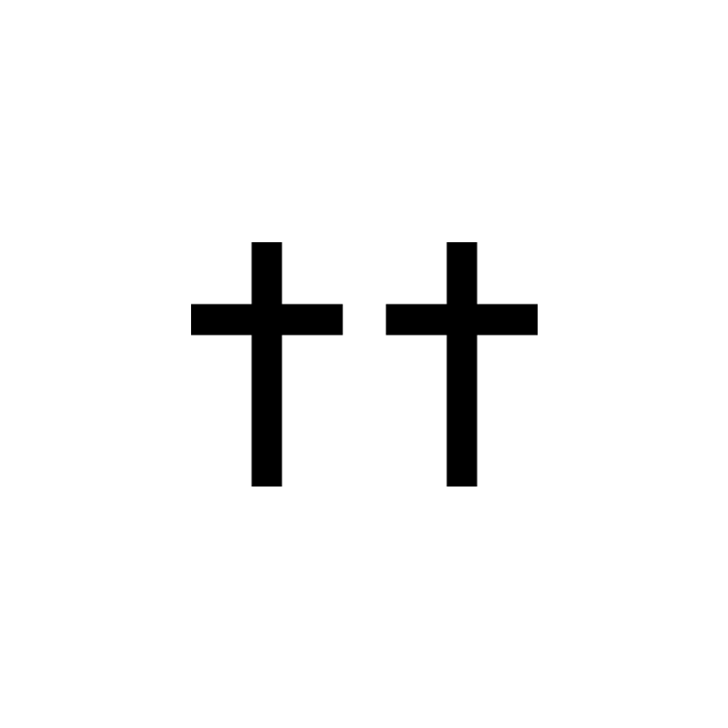 2X Christian cross Temporary Tattoo Body Face art religious symbol Jesus Christ Symbol