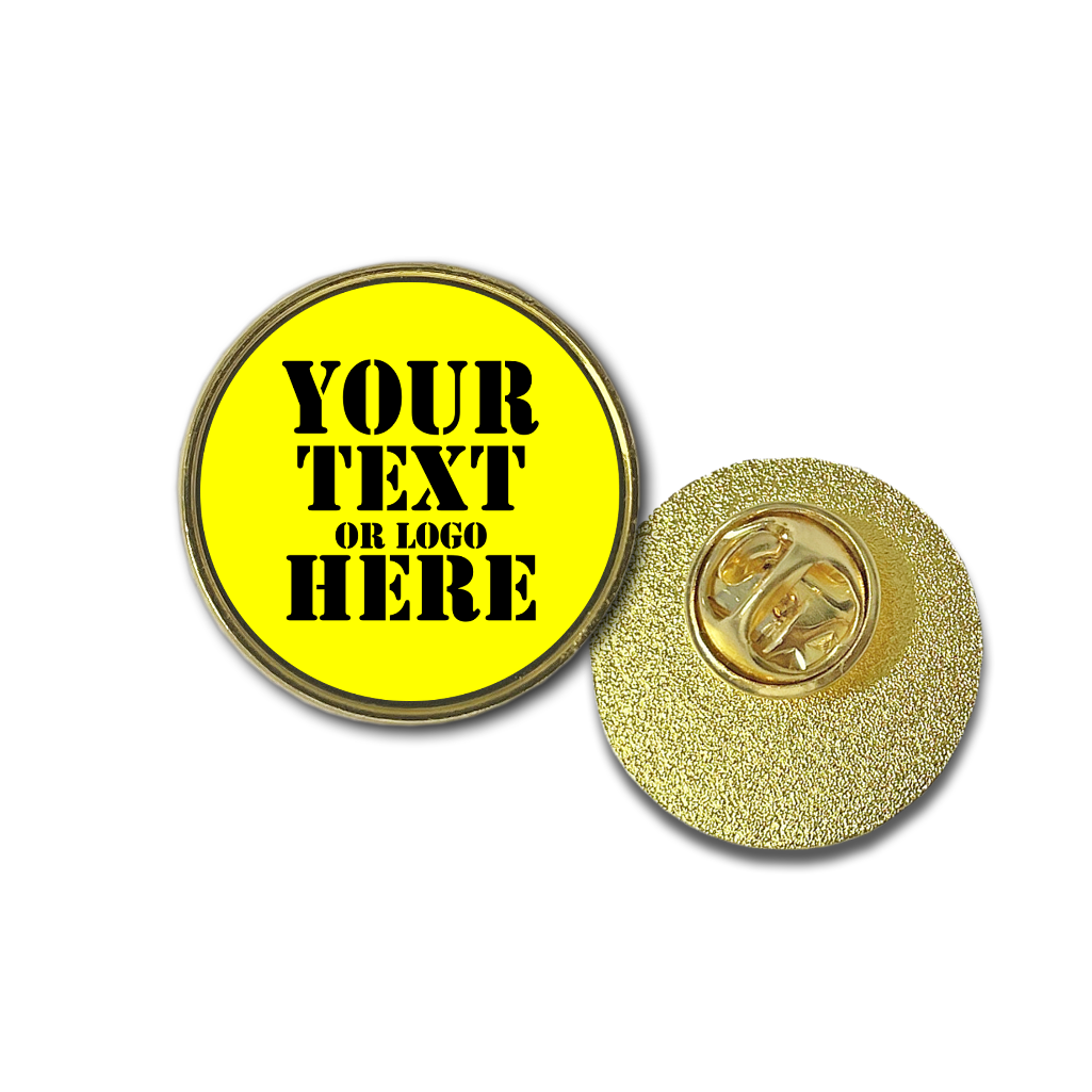 Custom Personalised Metal pins your badge your text or image badges Eco Friendly Alternative To Enamel Pin Badges