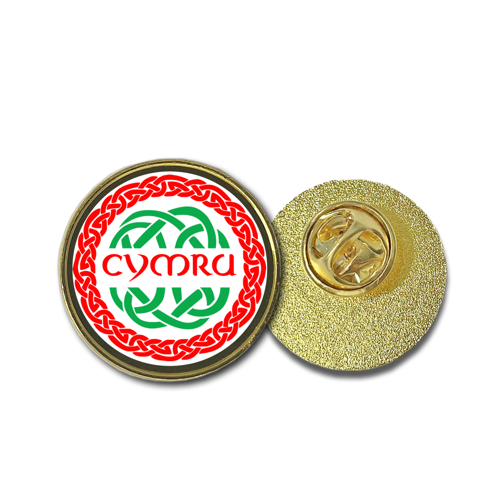 Cymru badge Metal pins emblem wales Celtic knot Welsh pin gift