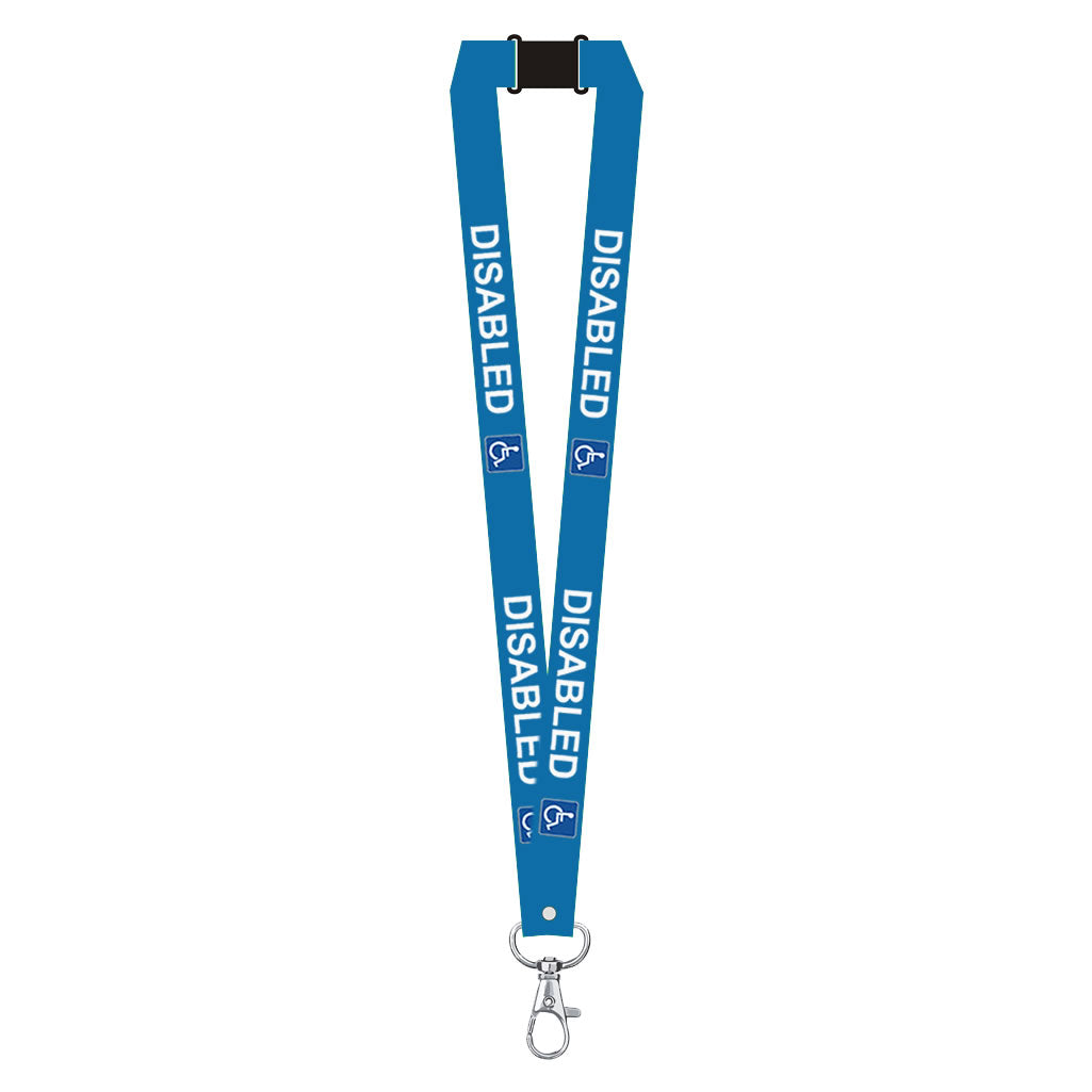 Disabled lanyard available for your medical condition neck strap hidden disability
