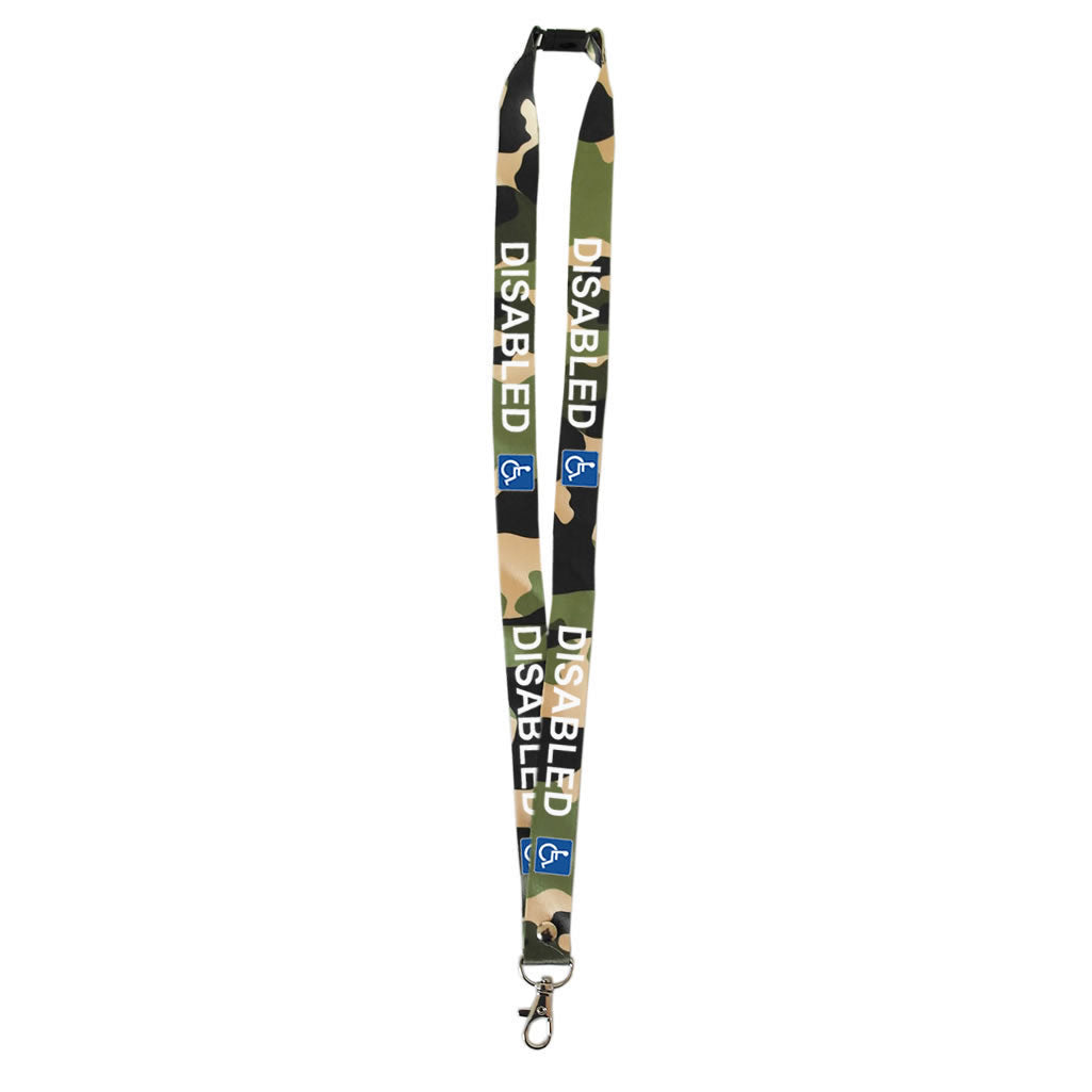 Disabled lanyard available for your medical condition neck strap hidden disability
