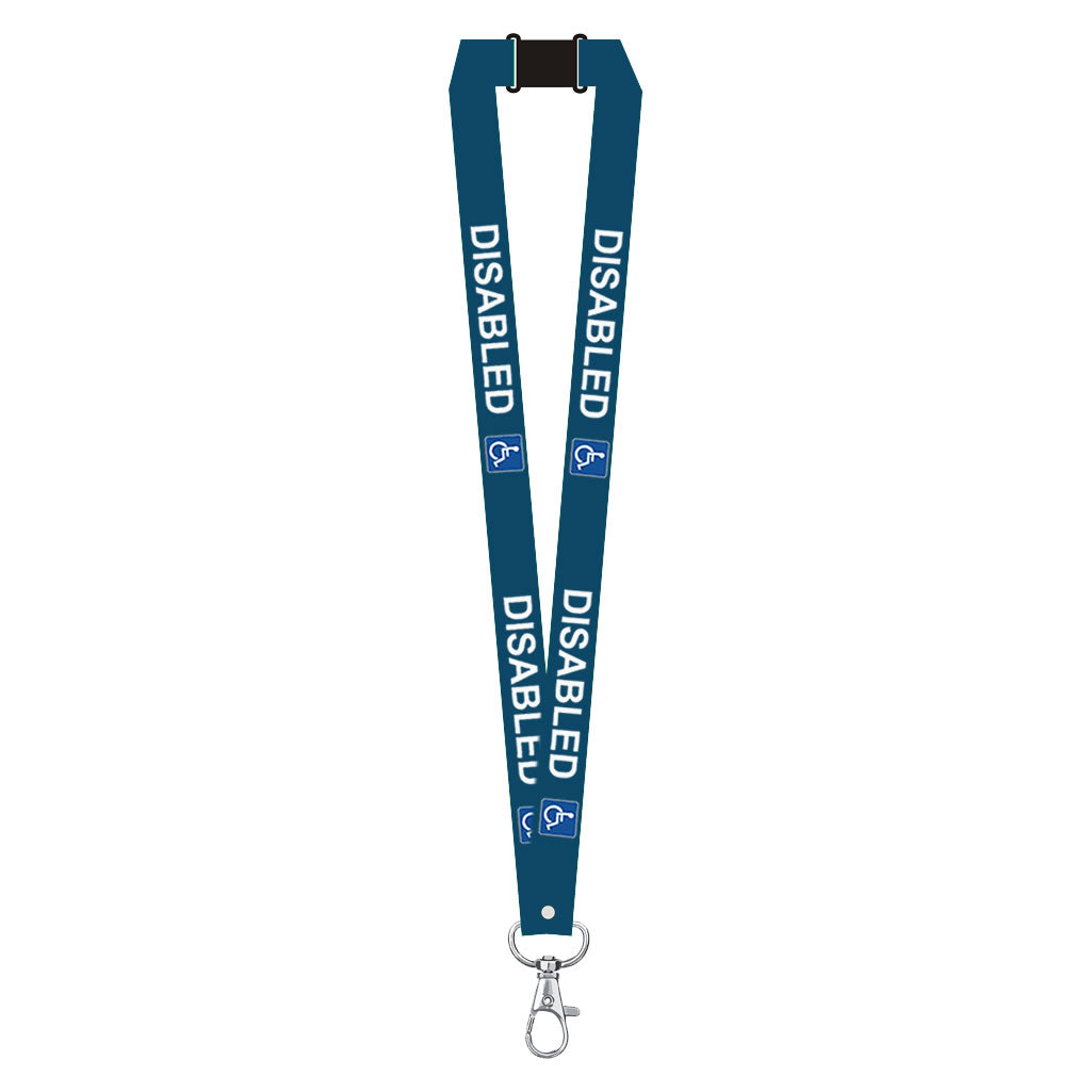 Disabled lanyard available for your medical condition neck strap hidden disability