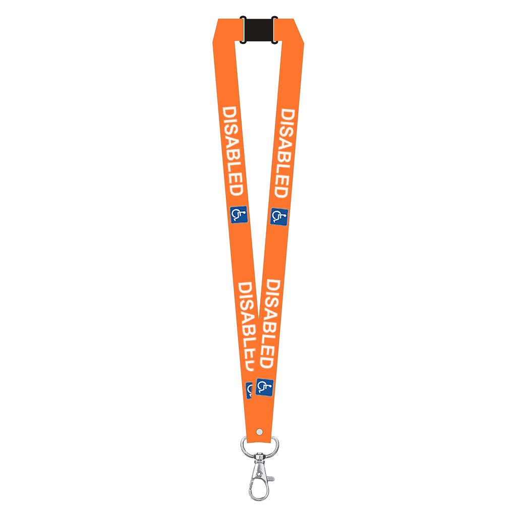 Disabled lanyard available for your medical condition neck strap hidden disability
