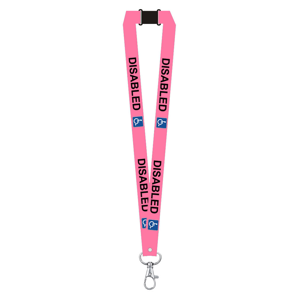 Disabled lanyard available for your medical condition neck strap hidden disability