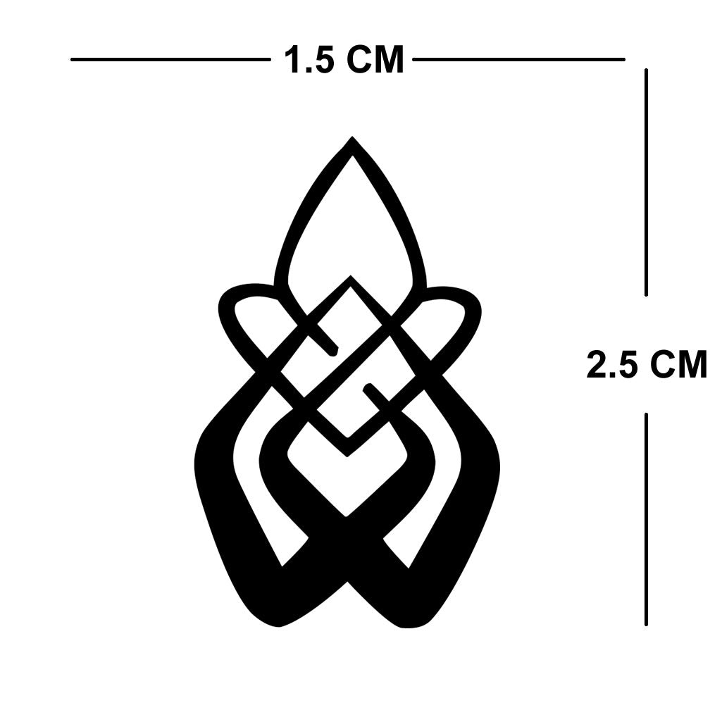 2X Survivor symbol Temporary Tattoo Body Face art Domestic Violence awareness