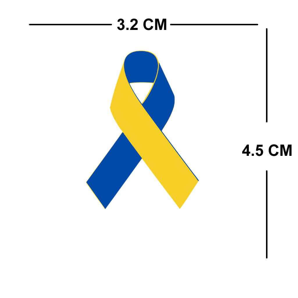 2X Down syndrome awareness Temporary Tattoo Body art ribbon heart palm print