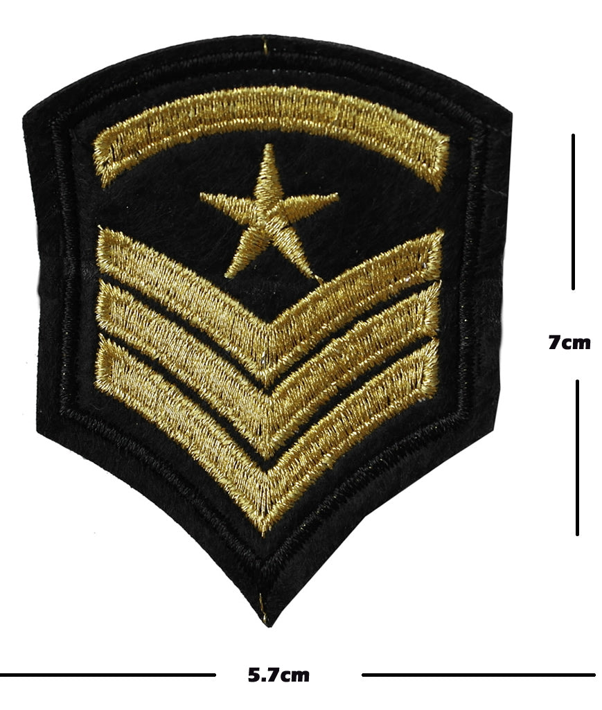 Army Iron / Sew On Embroidered Patch Badge Embroidery Military Motif transfer