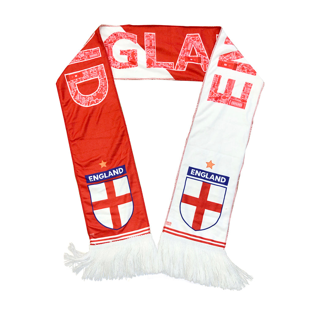 England National Team Supporter Scarf Football Soccer World Cup Football Scarf for Sporting Events Fans