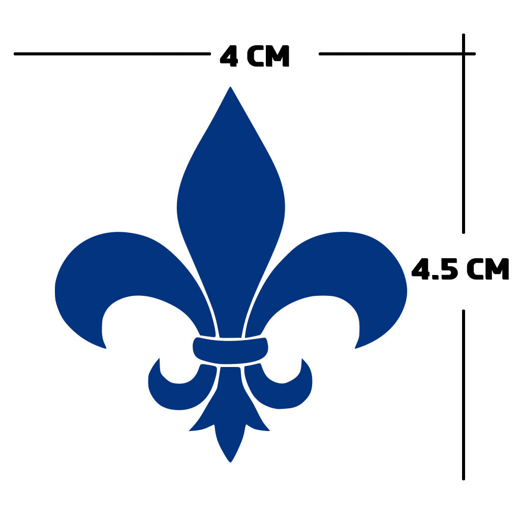 3 X Fleur de lis TEMPORARY TATTOO long lasting waterproof tats French symbol