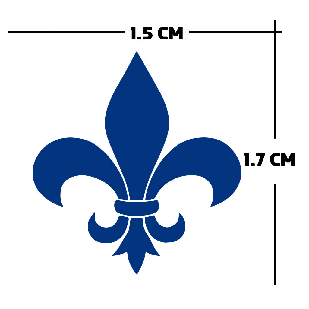 3 X Fleur de lis TEMPORARY TATTOO long lasting waterproof tats French symbol