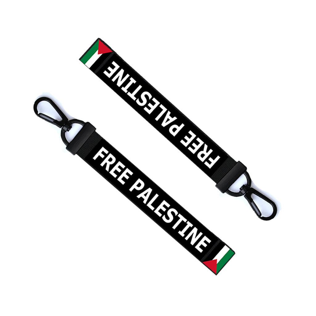 Personalised Custom Palestine Key Chain Keyring Luggage Tag Zipper Pull Bag Ring Palestinian