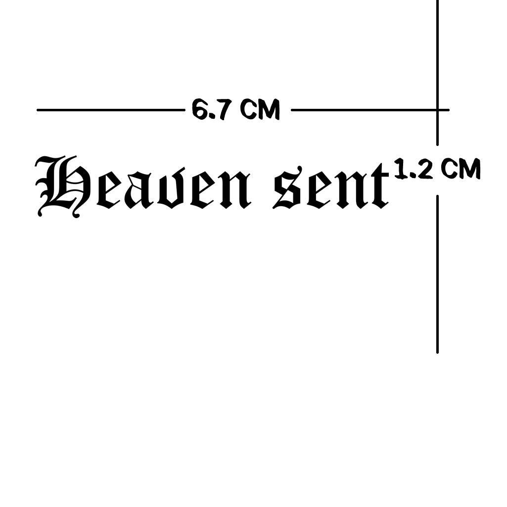 Set of 2 Heaven Sent Temporary Tattoo Waterproof lasts a week ANGEL