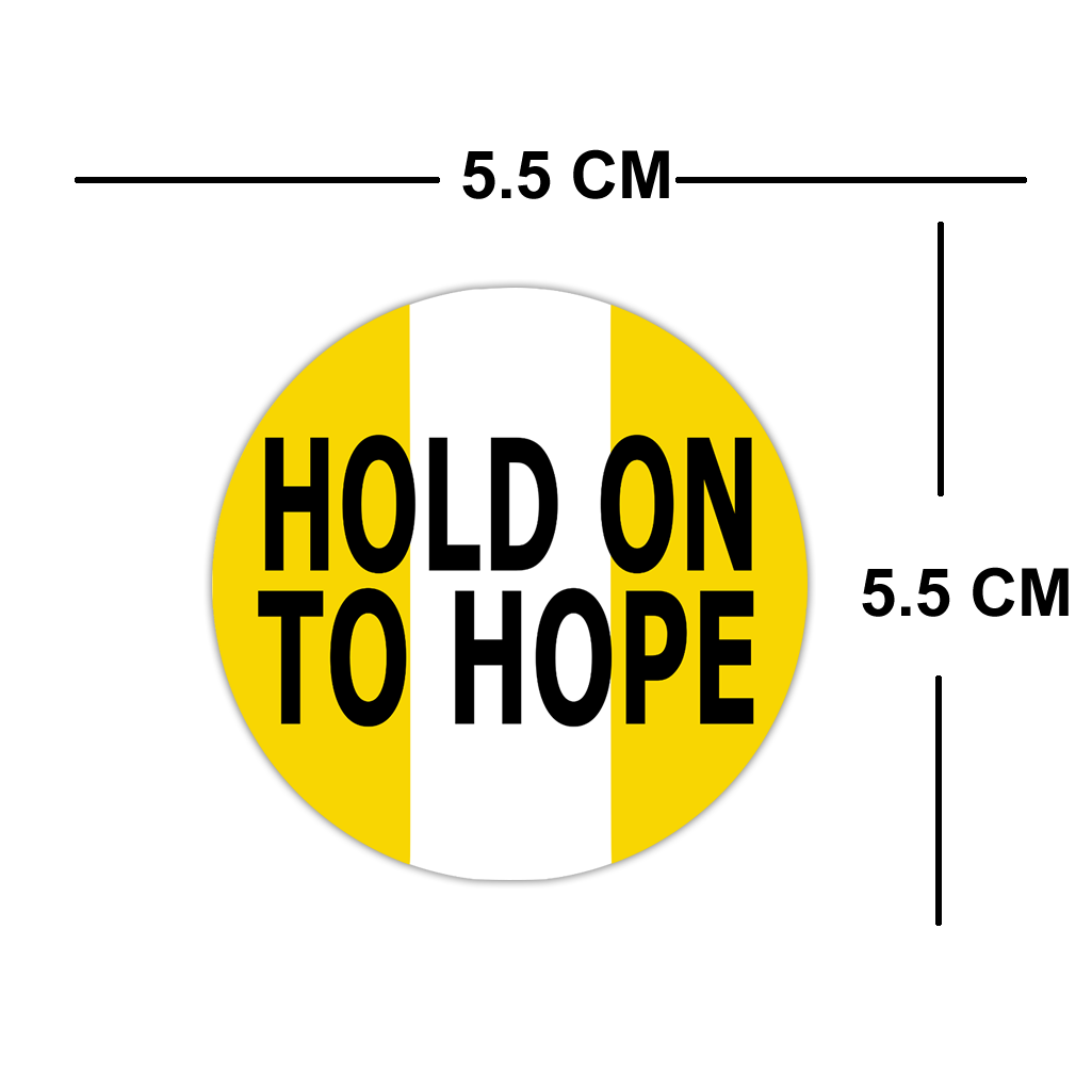 Hold on to hope Iron on Transfer for fabrics community action symbol