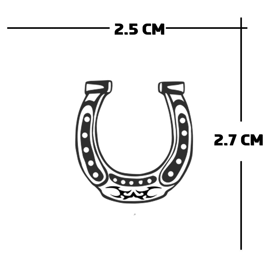 Cowboy core TEMPORARY TATTOO long lasting waterproof bull horn horse shoe cross skull