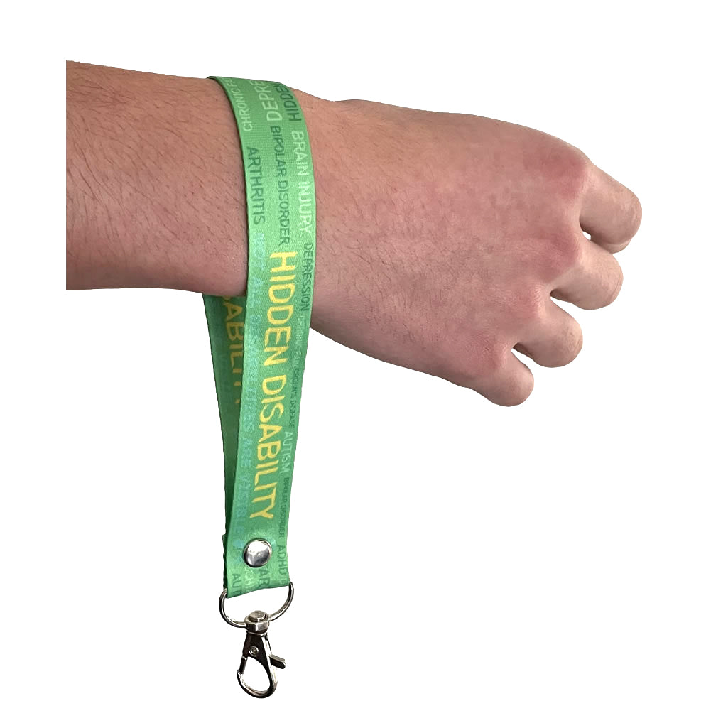 Hidden Disability patient elastic Wrist band wristband Key tag Set butterfly