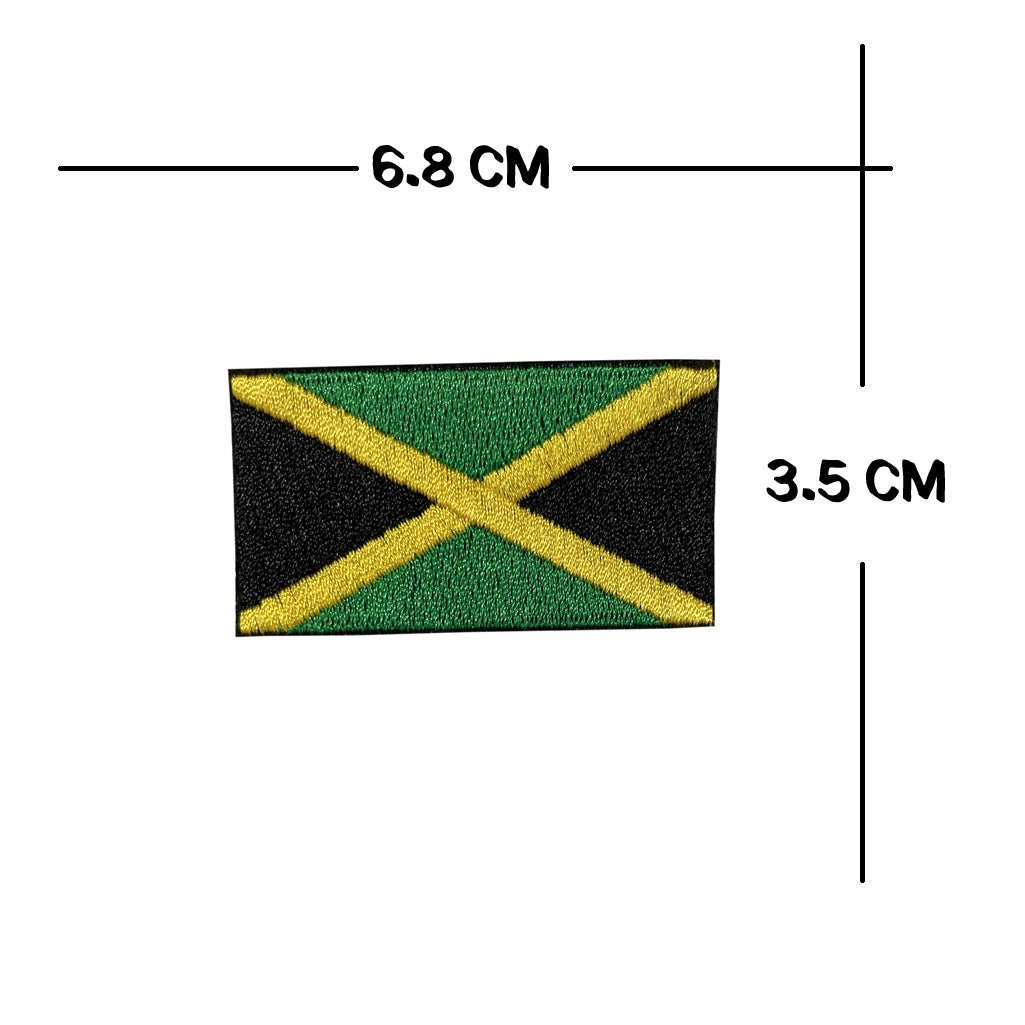 Jamaican Flag Embroidery Patch Iron on or Sew on Jamaica RASTA peace