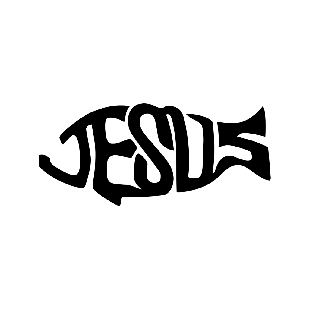 Jesus Fish Symbol Temporary Tattoo Body art Christian Christ Cross