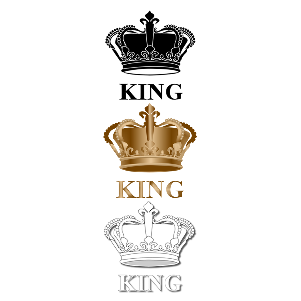 DIY The Royals - King, Queen, Prince, Princess Crown Iron on Screen Print Transfers for Fabric Machine Washable patch (Copy)