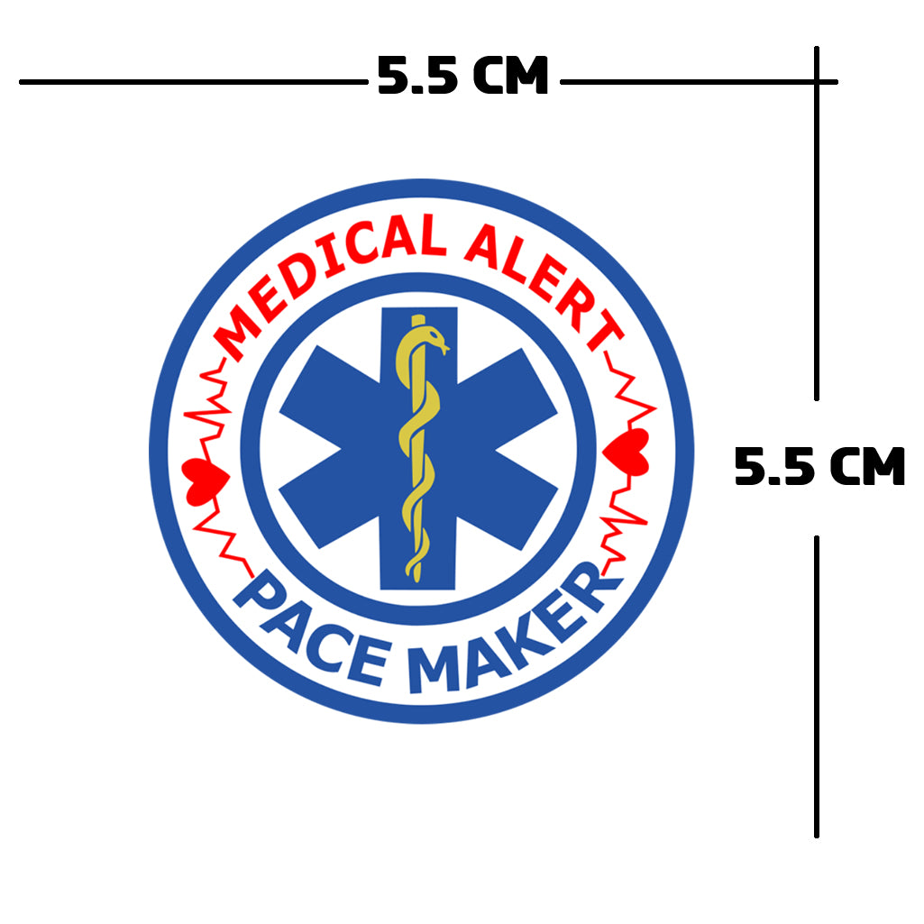 Medical Alert Pace Maker Iron on Transfer for fabrics heart patient