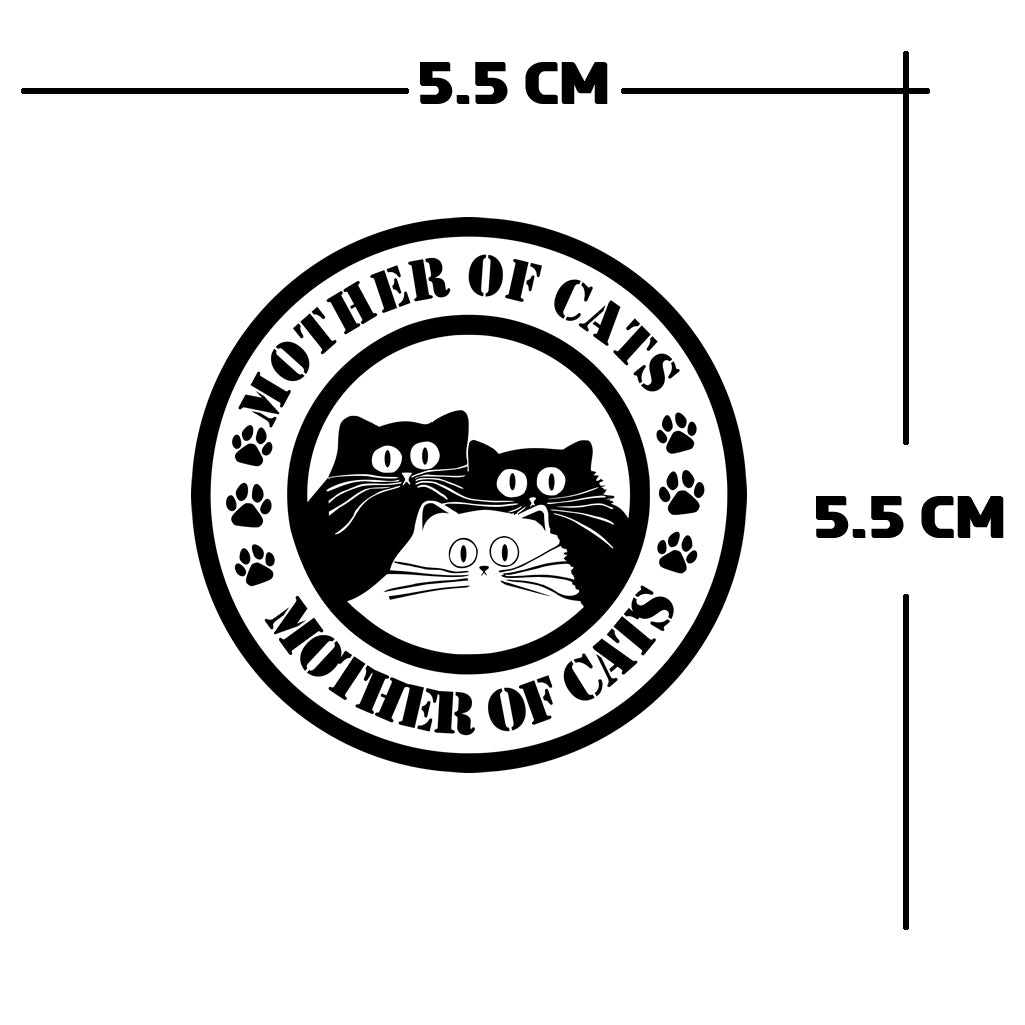 Mother of cats Iron on DIY Screen Print Transfer patch for fabric cat lover paws