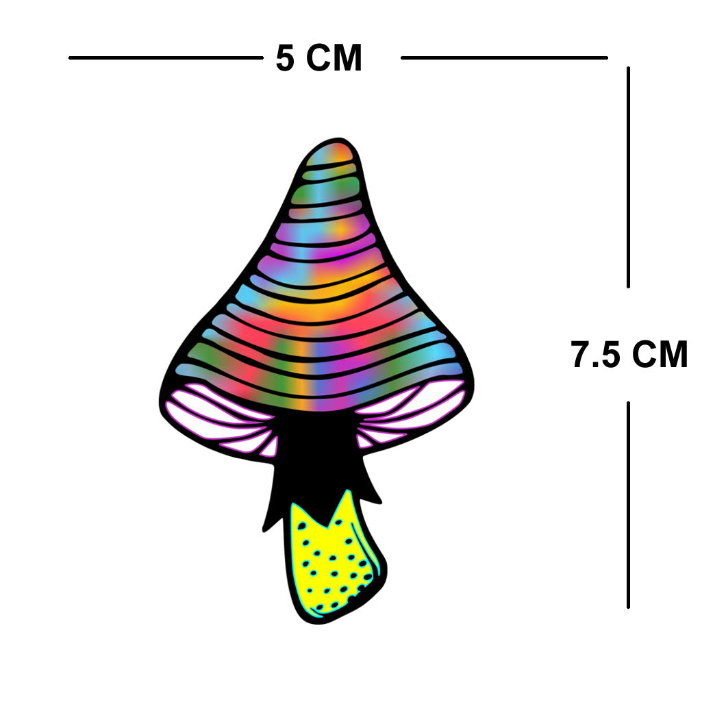 3 X MUSHROOMS Temporary Tattoo Body art magic