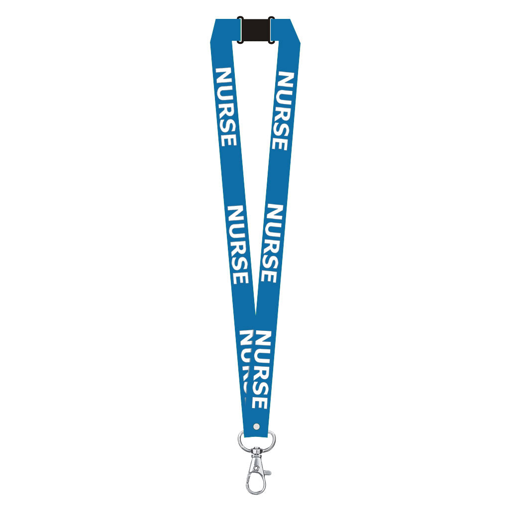 Nurse printed Lanyard neck strap, ID HOLDER Safety Breakaway Clip UK Stock Nhs health worker carer staff