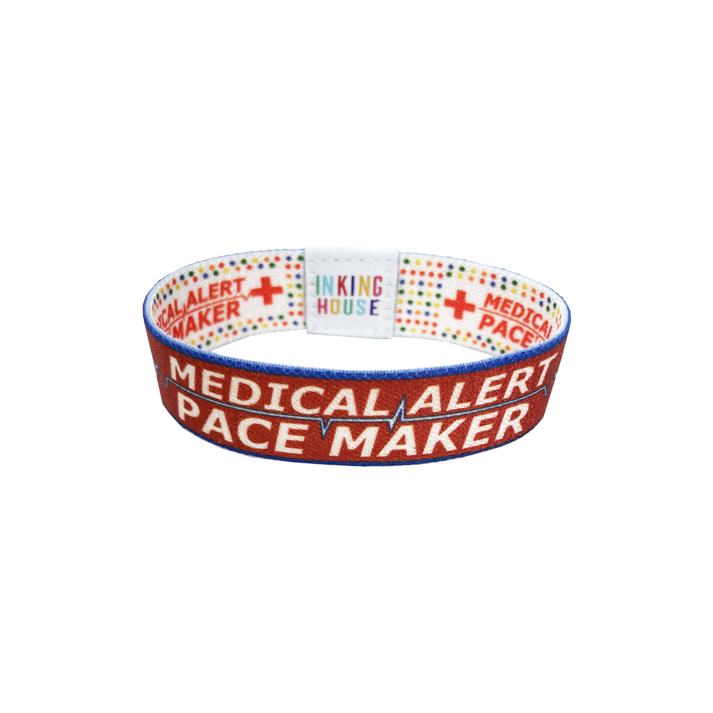 Medical Alert Pacemaker elastic Wrist band wristband Heart patient