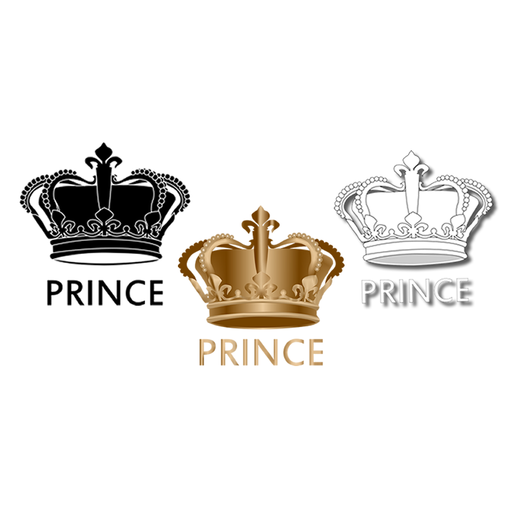 DIY The Royals - King, Queen, Prince, Princess Crown Iron on Screen Print Transfers for Fabric Machine Washable patch (Copy)