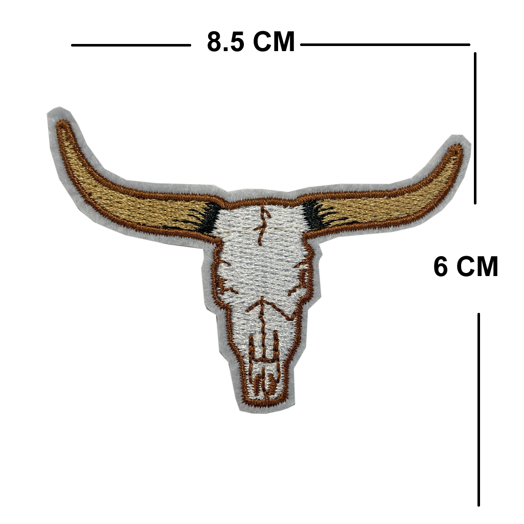 Set of 5 Cowboy Core Embroidery Patch Iron on or Sew on Embroidered Motif Transfer sheriff shoe horse boots bull skull