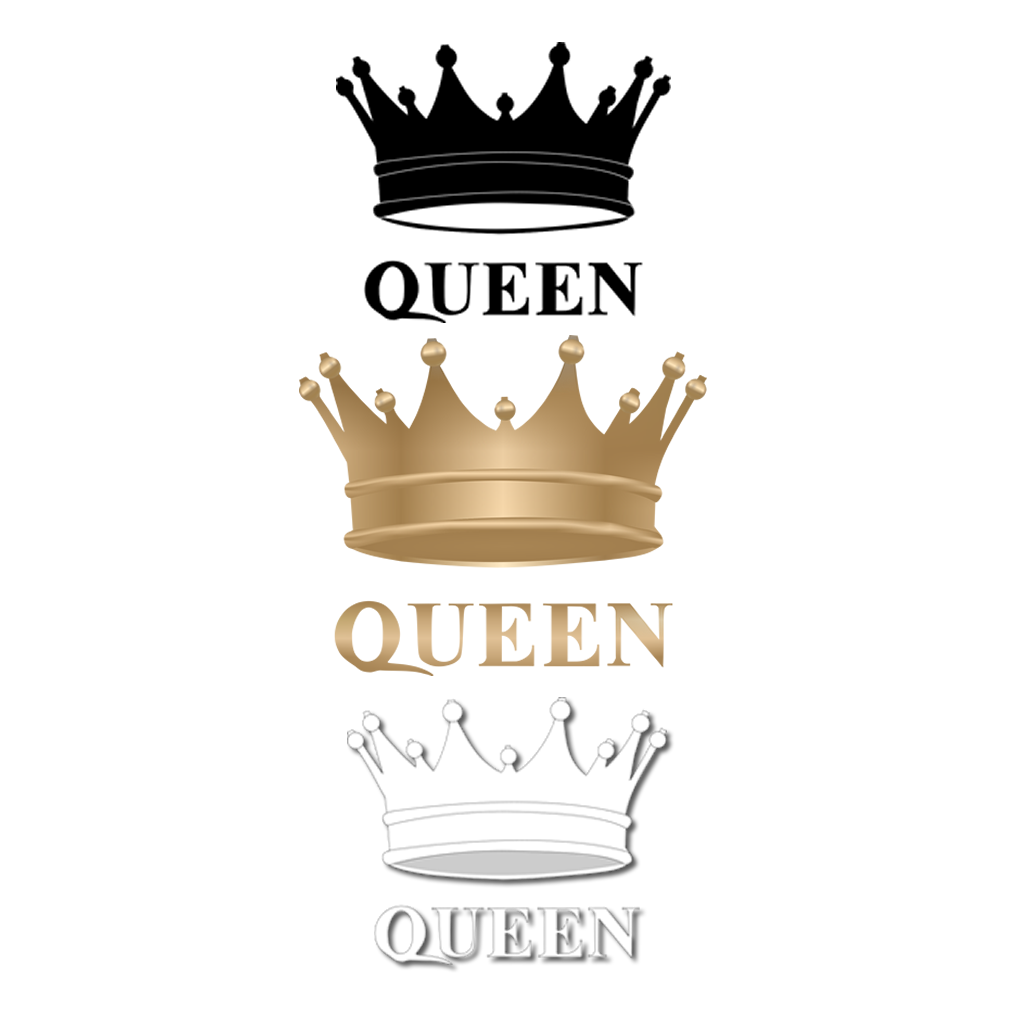 DIY The Royals - King, Queen, Prince, Princess Crown Iron on Screen Print Transfers for Fabric Machine Washable patch (Copy)