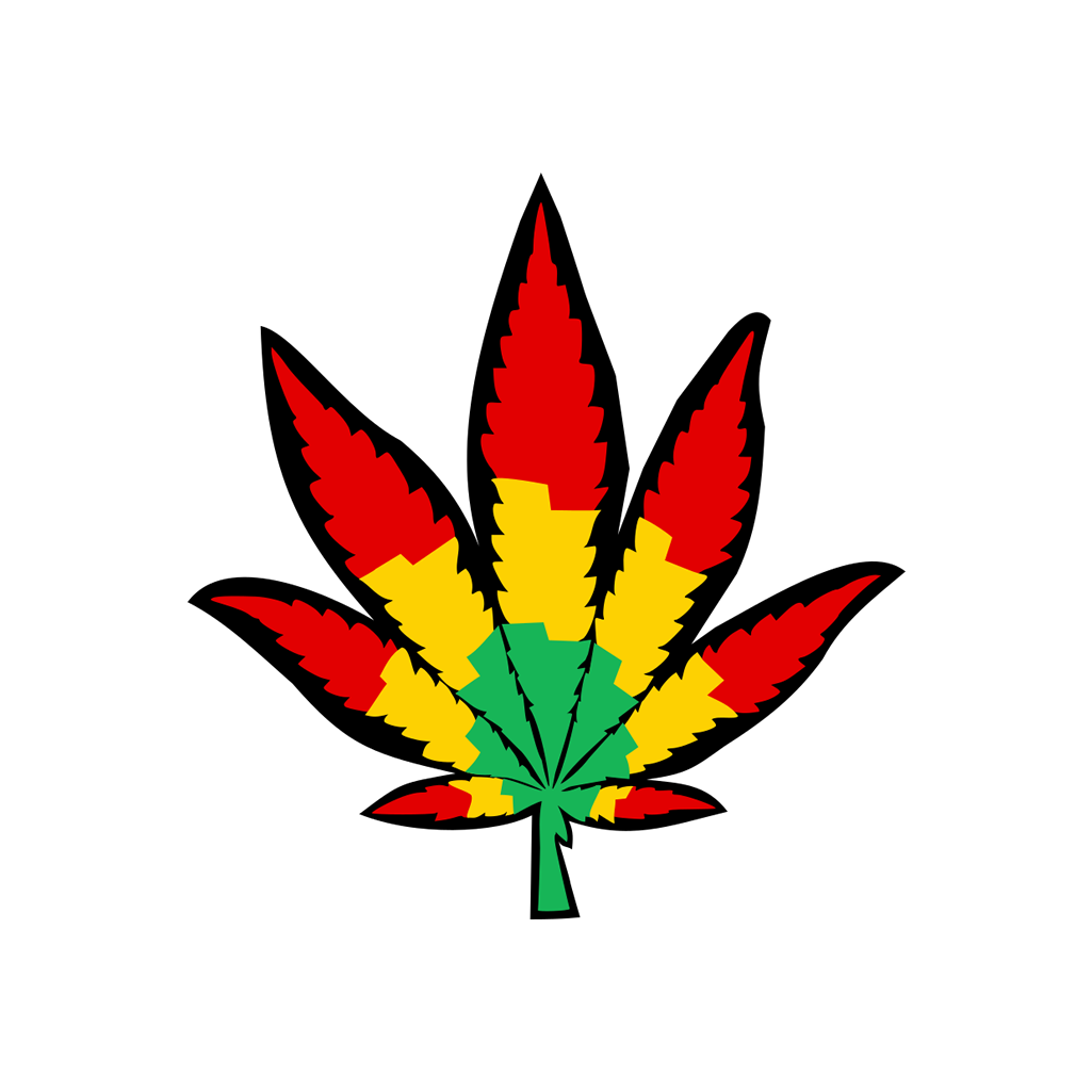 Rasta colours leaf Temporary Tattoo Body art weed one love