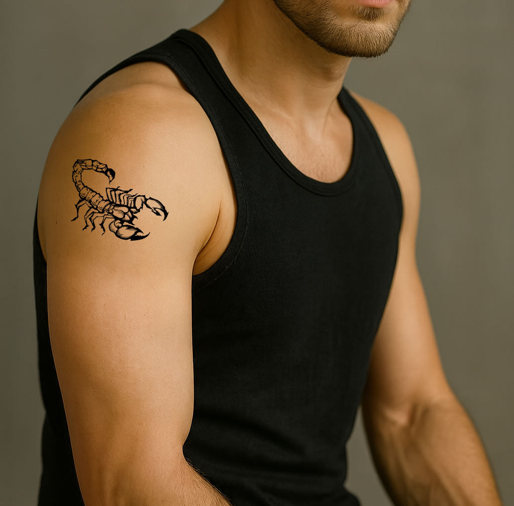 2 x Scorpion Semi Permanent Tattoo Waterproof Lasts 1 - 2 weeks