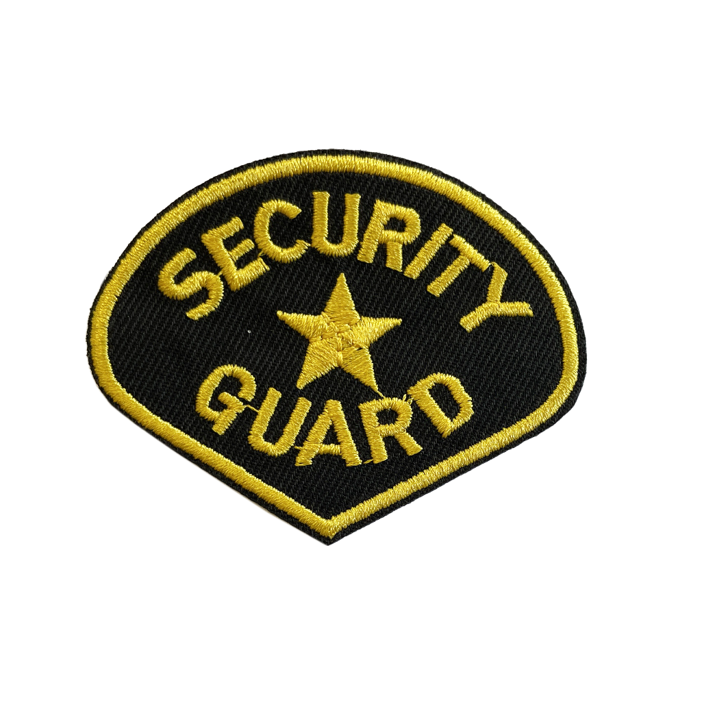 Security Embroidery Patch Iron on or Sew on embroidered officer guard