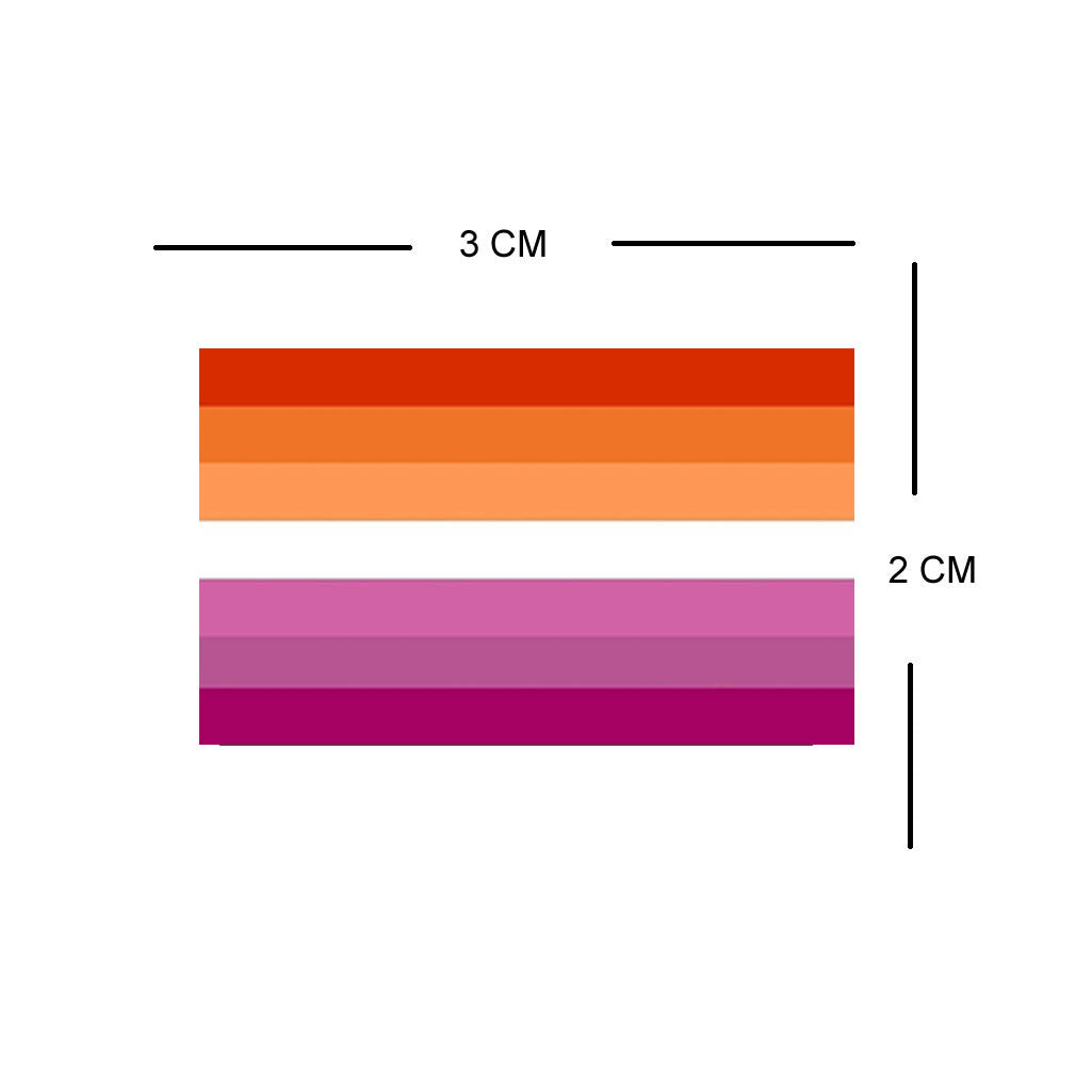 4 x Lesbian sunset Flag Iron on Screen Print Transfers for fabrics Washable LGBT