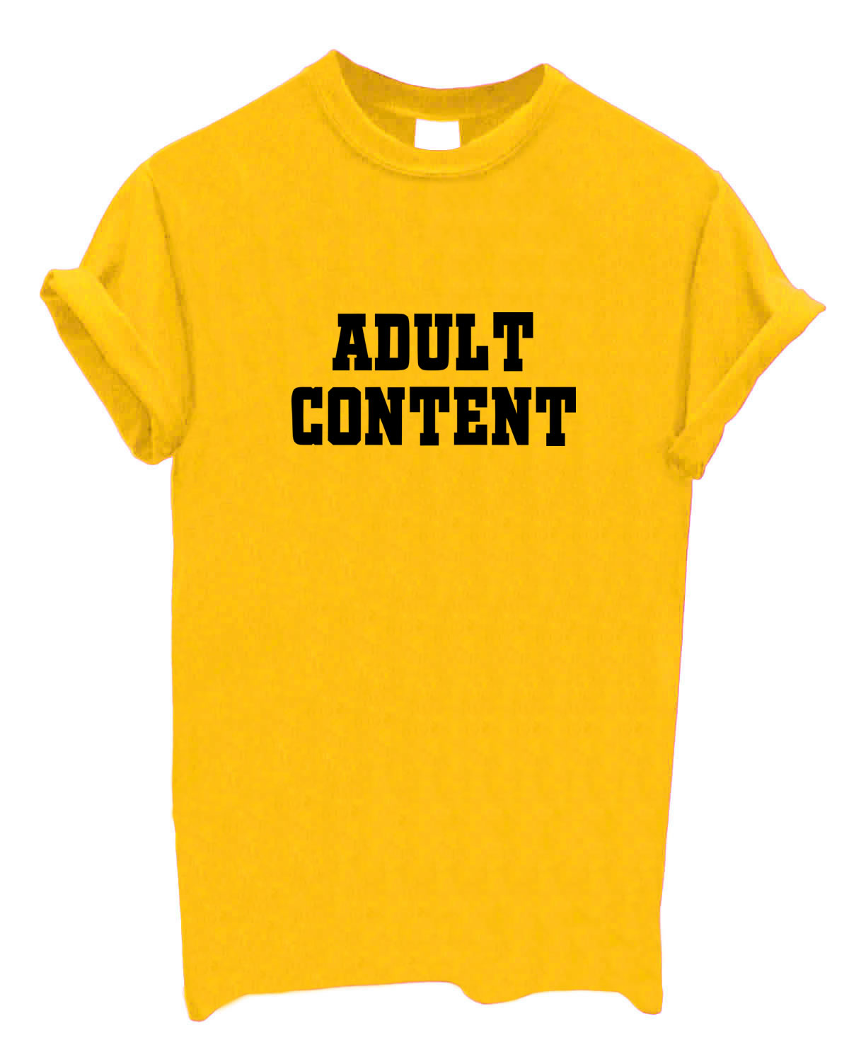 Adult Content printed Tshirt top T-shirt colours available