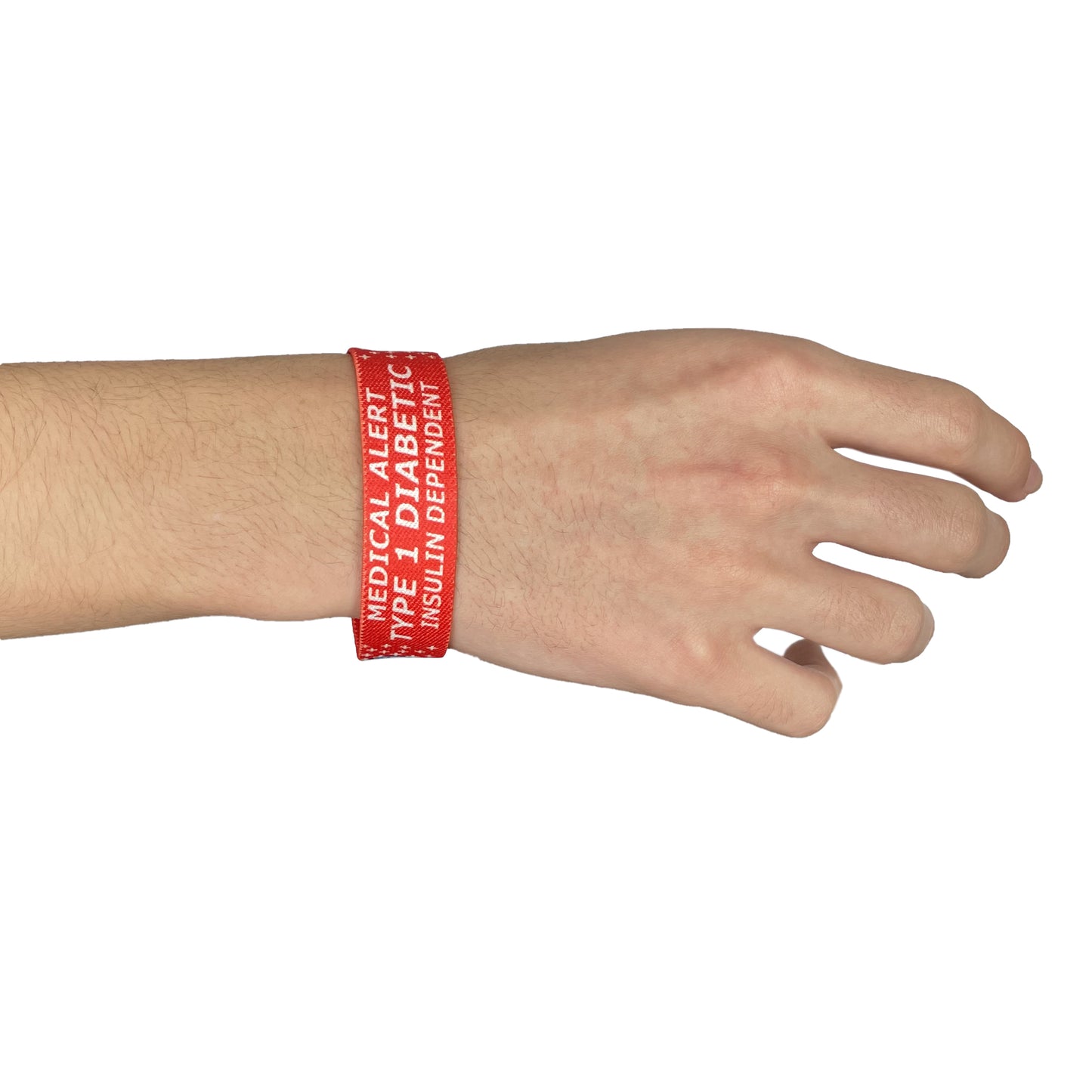 Medical Alert Type one Diabetic elastic Wrist band wristband TYPE 1 diabetes